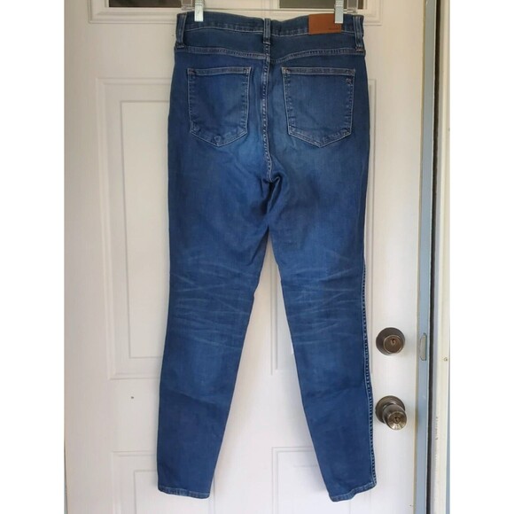 Madewell 10" High Rise Skinny Jeans Elinor Wash Stretch Women's Size 29T - Picture 4 of 6